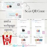 At Home Movie Night Printable for a DIY Family Movie Night Idea