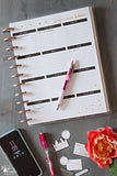 Real Organized Undated Printable Calendar - Black