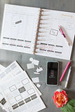 Real Organized Undated Printable Calendar - Black
