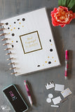 Real Organized Undated Printable Calendar - Black