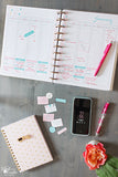 Real Organized Undated Printable Calendar - Pink
