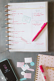 Real Organized Undated Printable Calendar - Pink