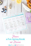 Spring Break at Home Planner