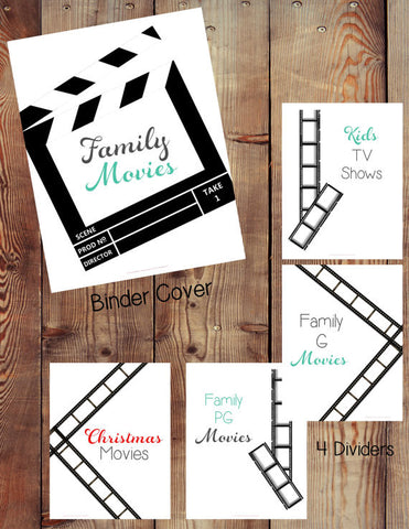 Family Movie Binder Printables