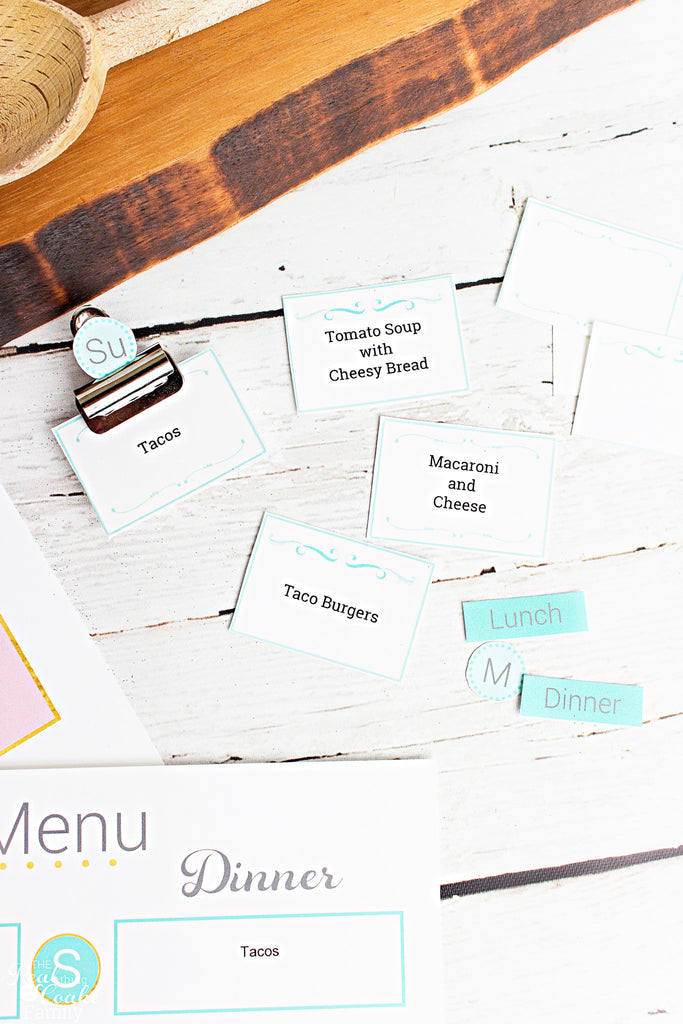 Meal Planning Cards - Grey – Real Creative Real Organized