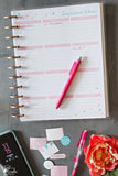 Real Organized Undated Printable Calendar - Pink