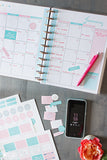 Real Organized Undated Printable Calendar - Pink
