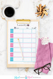 Printable Laundry Schedule