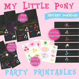 My Little Pony Birthday Party Printable Pack